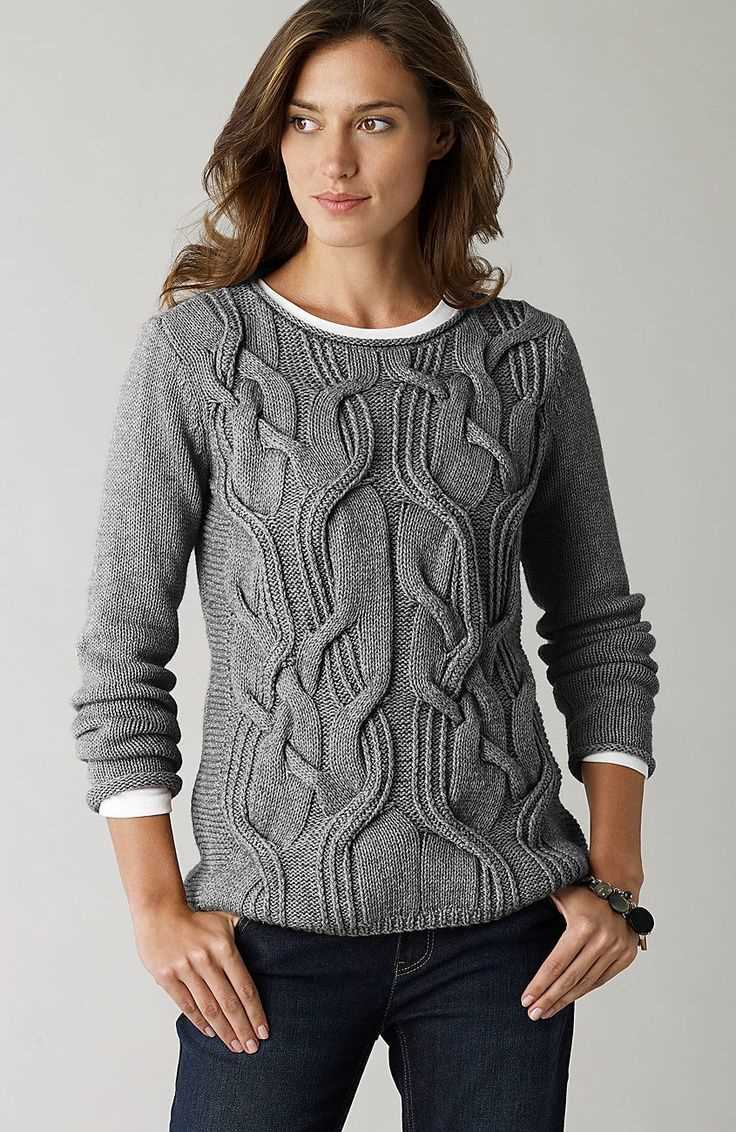 Oversized cable knit sweater pattern