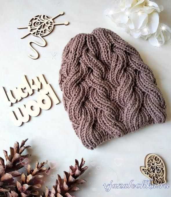 Cable knit hat free pattern