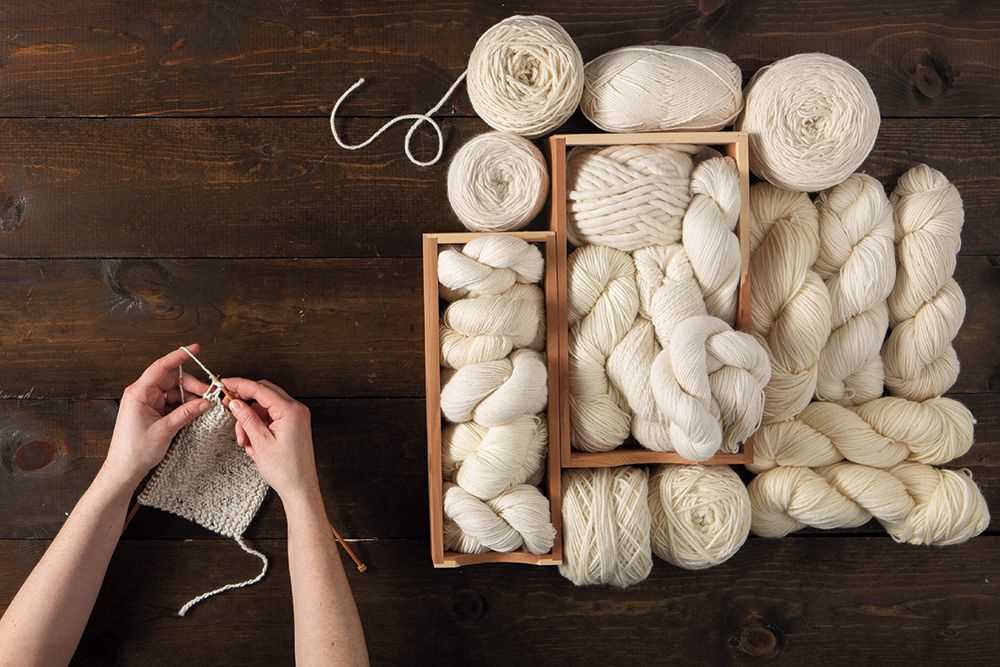 Go for faux yarn knit patterns