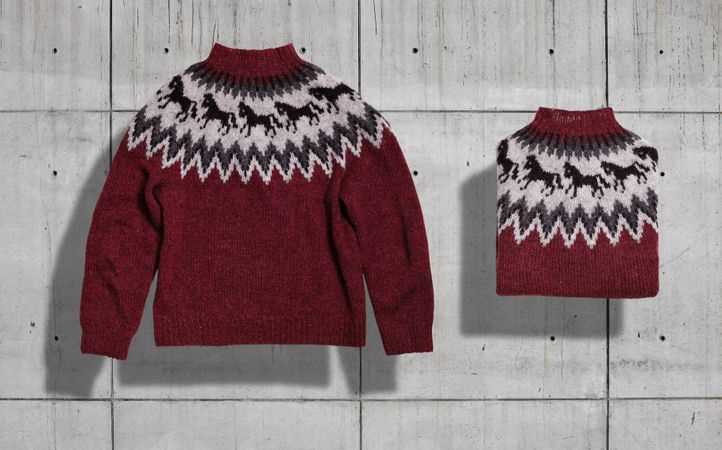 Flat knit sweater pattern