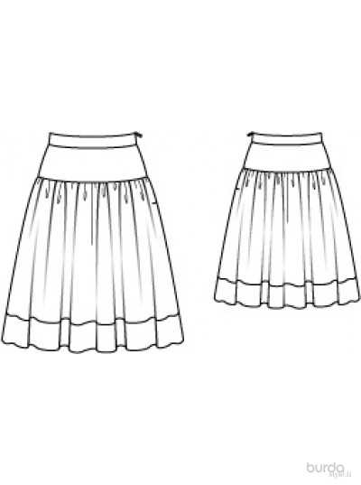 Vintage knit skirt pattern