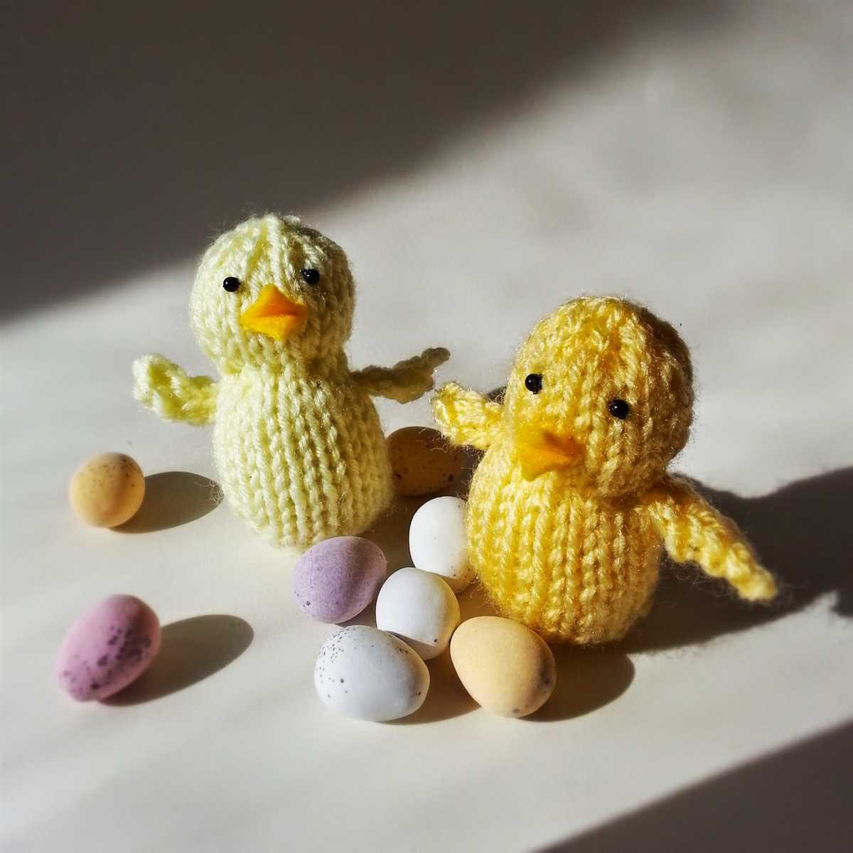 Free knitting patterns for easter chicks