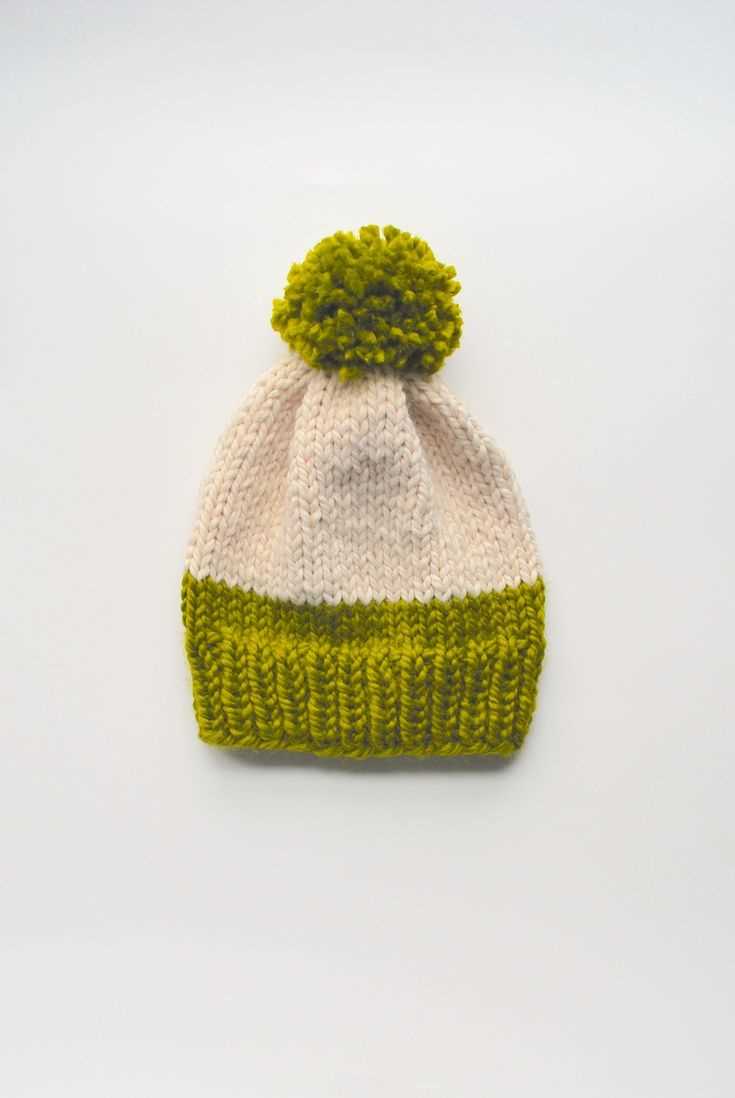 Knit pom pom hat pattern