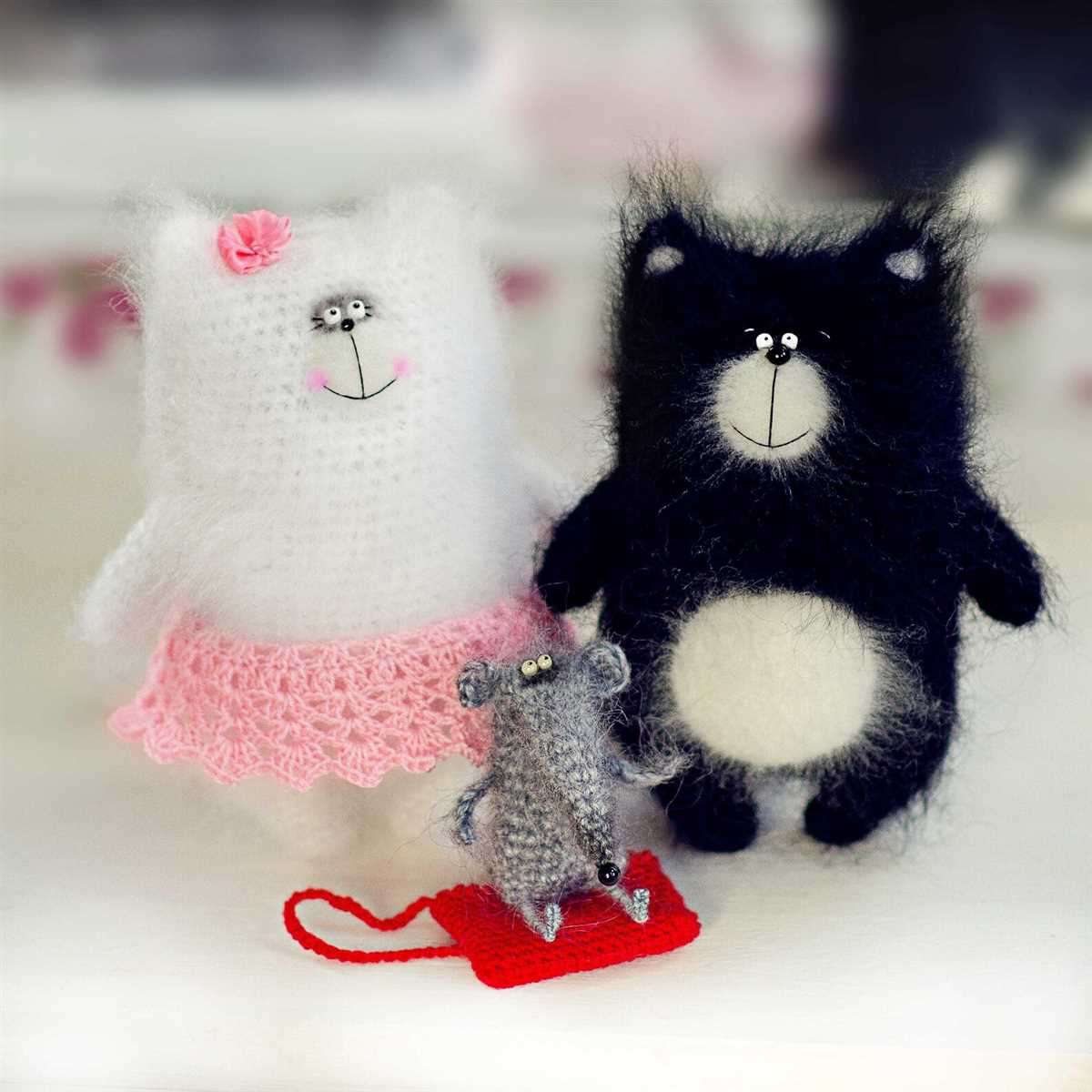 Knitting pattern mouse cat toy