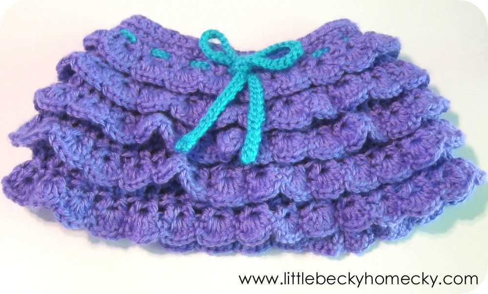 Knit ruffle skirt pattern