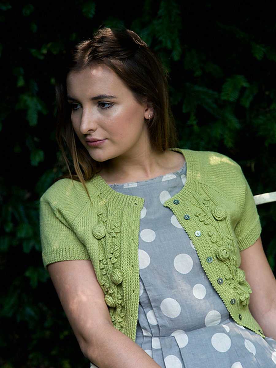 Knitting pattern short sleeve cardigan