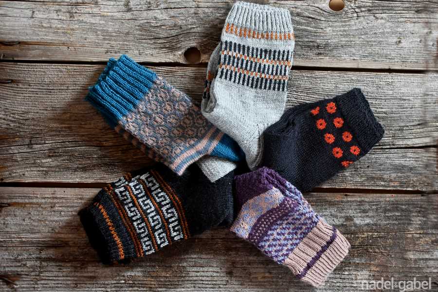 Norwegian socks knitting pattern