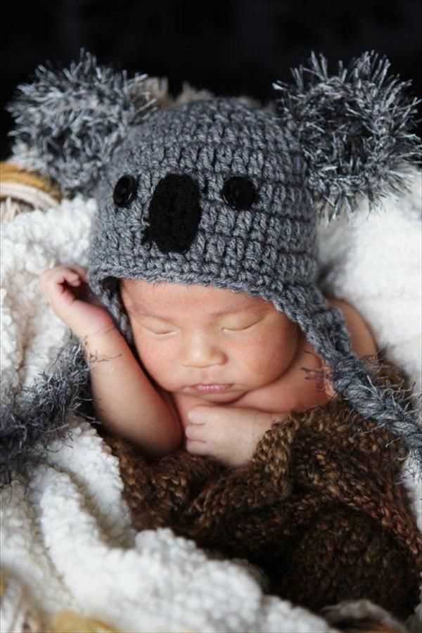 Koala hat knitting pattern