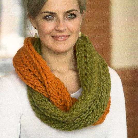 Infinity scarf knitting pattern super bulky