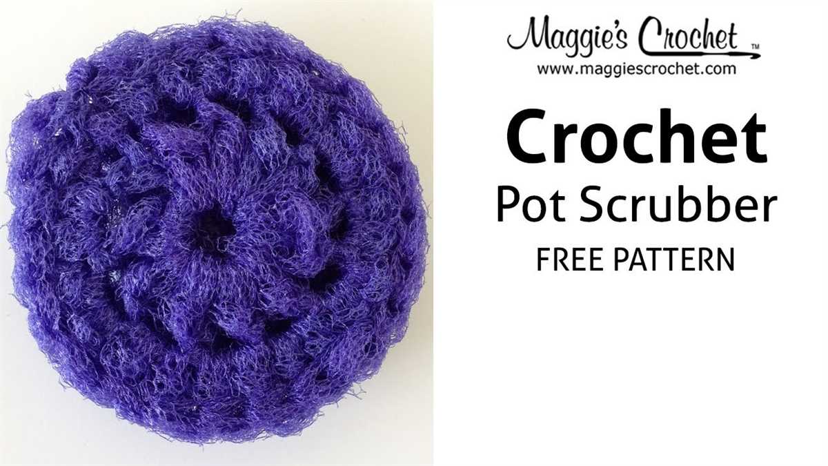 Free knit scrubby pattern