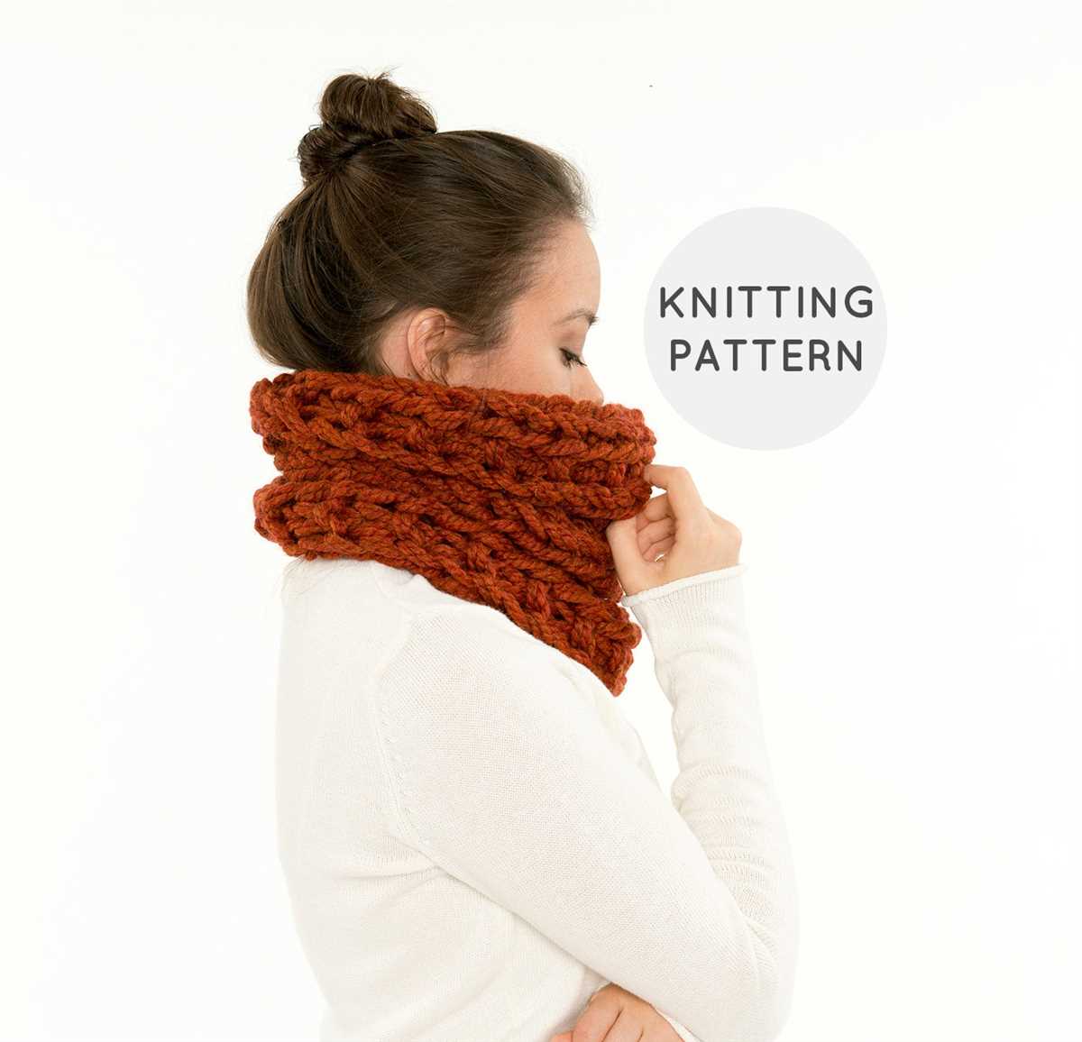 Chunky knit infinity scarf pattern free