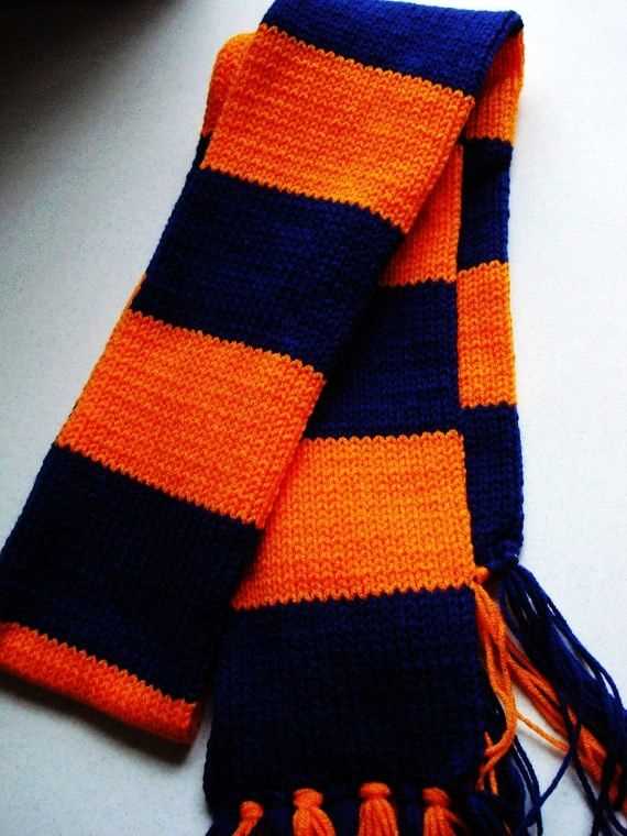 Free knitting pattern for striped scarf