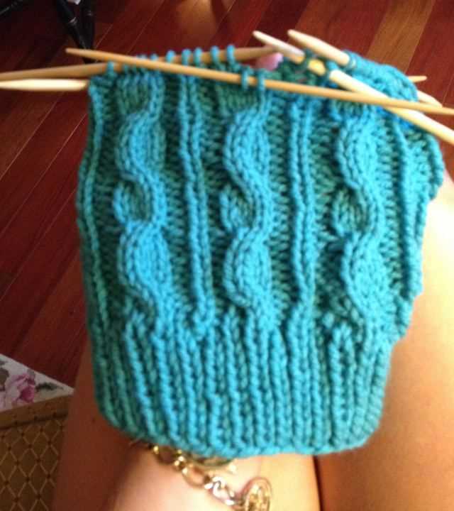 Circular knit dishcloth pattern