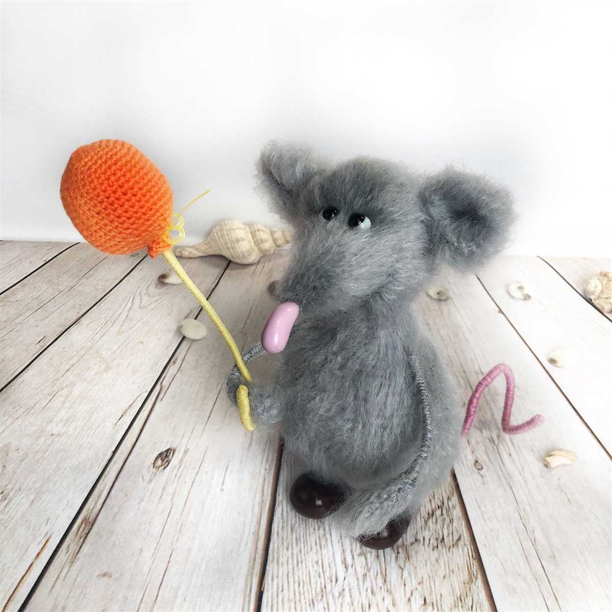 Cat toy mouse knitting pattern
