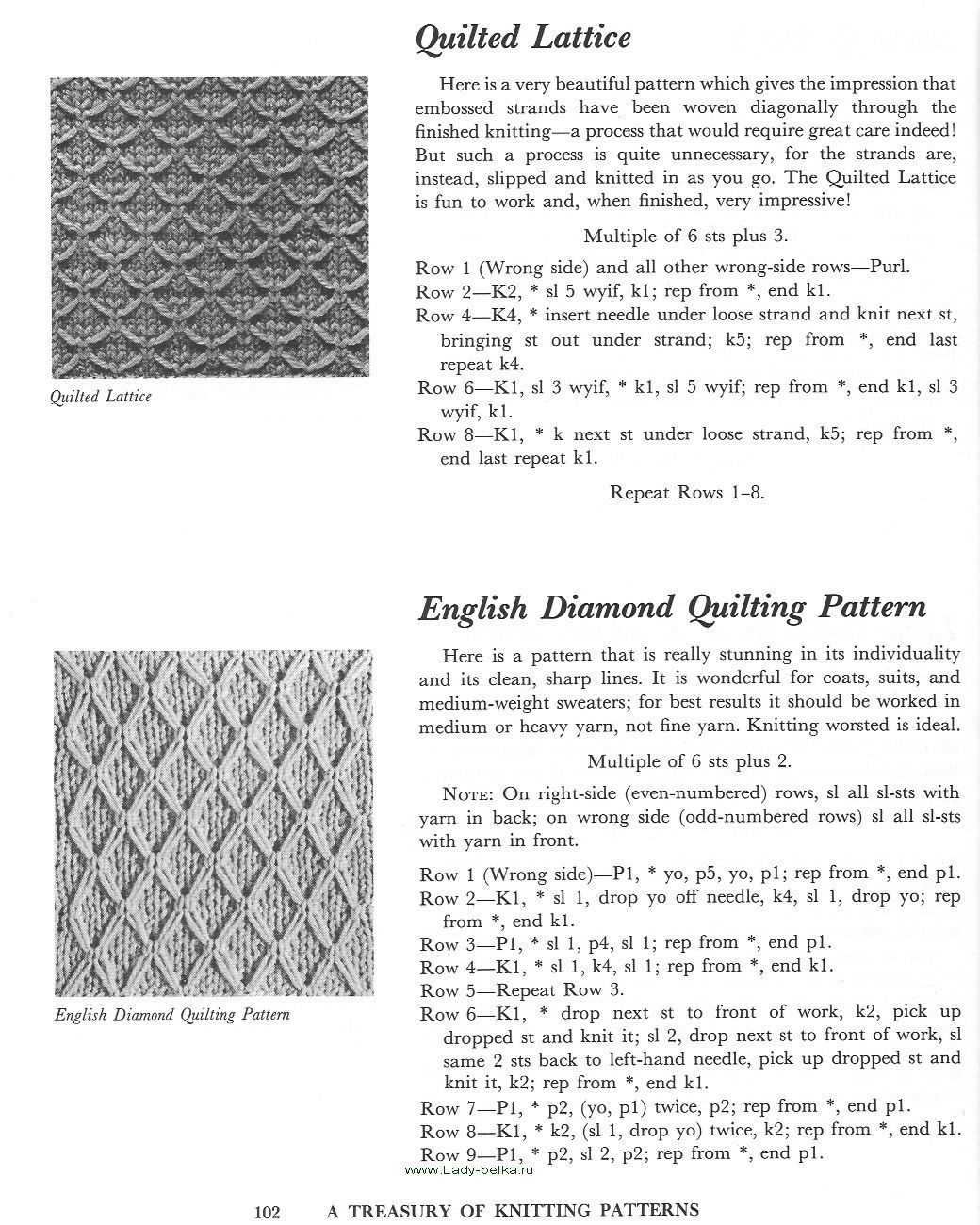 Barbara walker's second treasury of knitting patterns