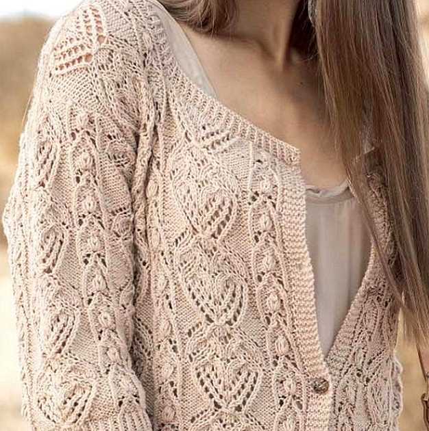 Diamond cardigan knitting pattern