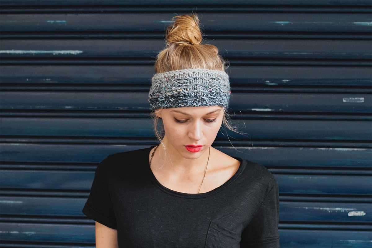 Knit winter headband pattern