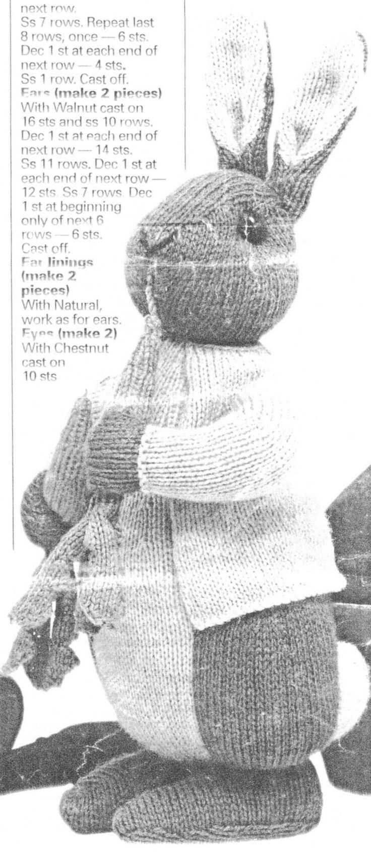 Alan dart peter rabbit knitting pattern