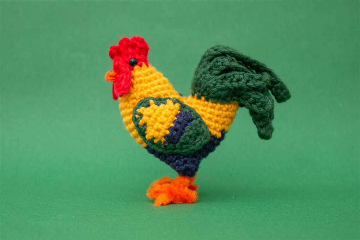 Rooster knitting pattern