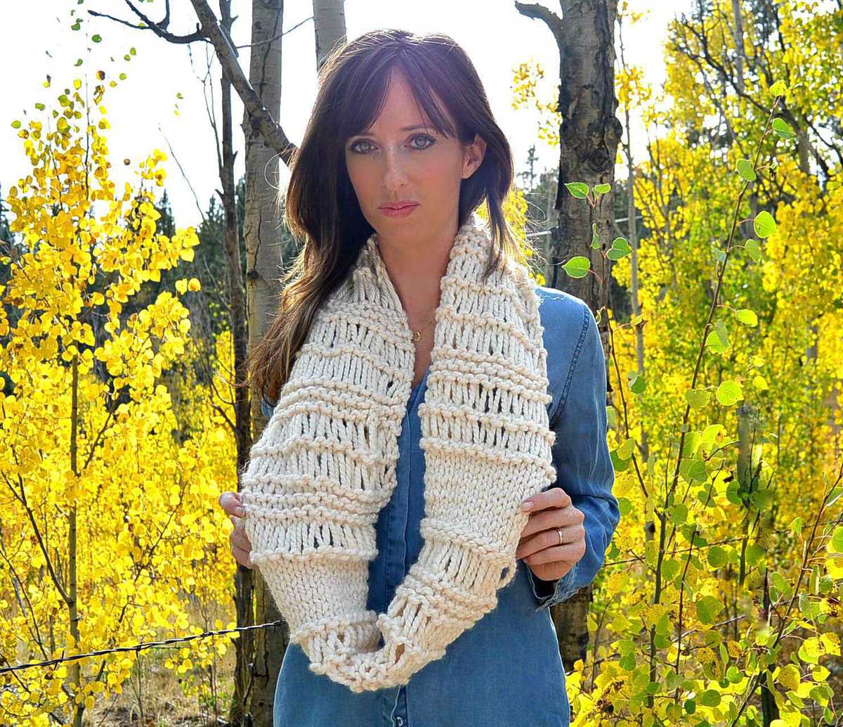 Knitted chunky scarf pattern free