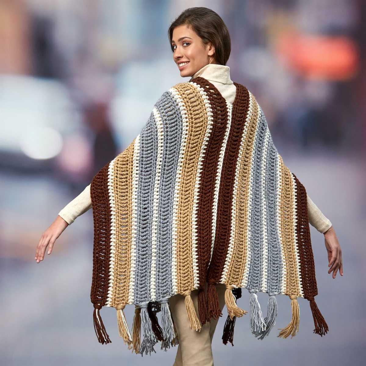 Knit ruana pattern