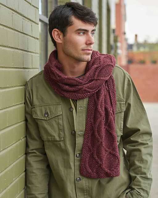 Knitting patterns scarf male