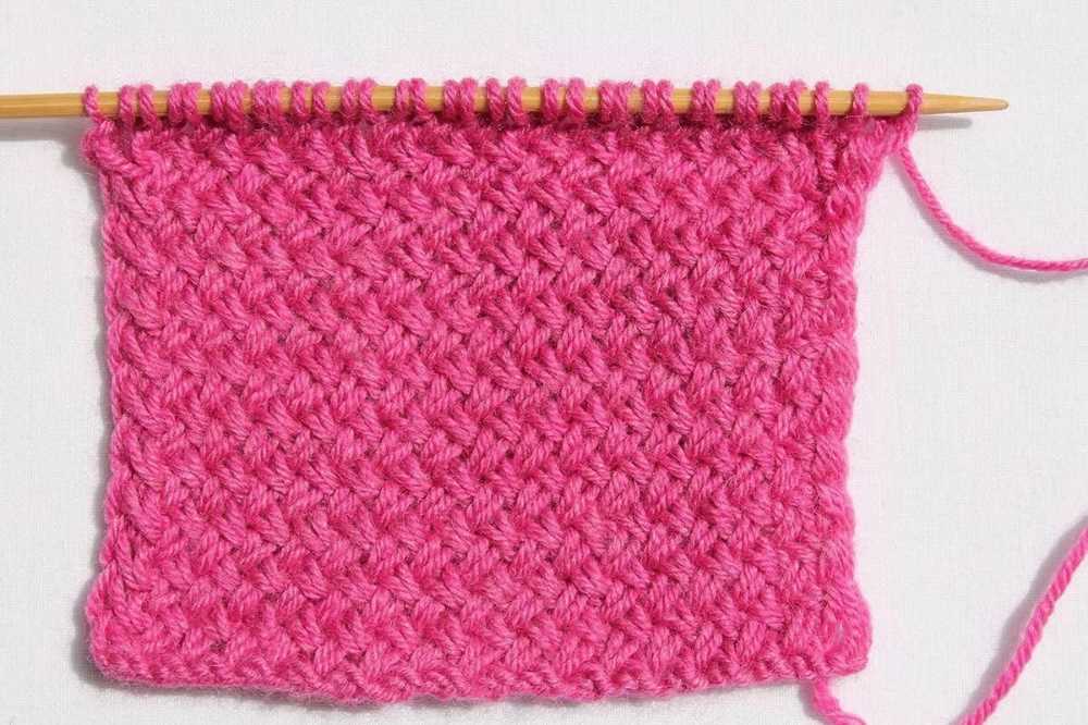 Ridge pattern knitting