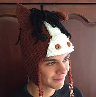 Knitted horse hat pattern free