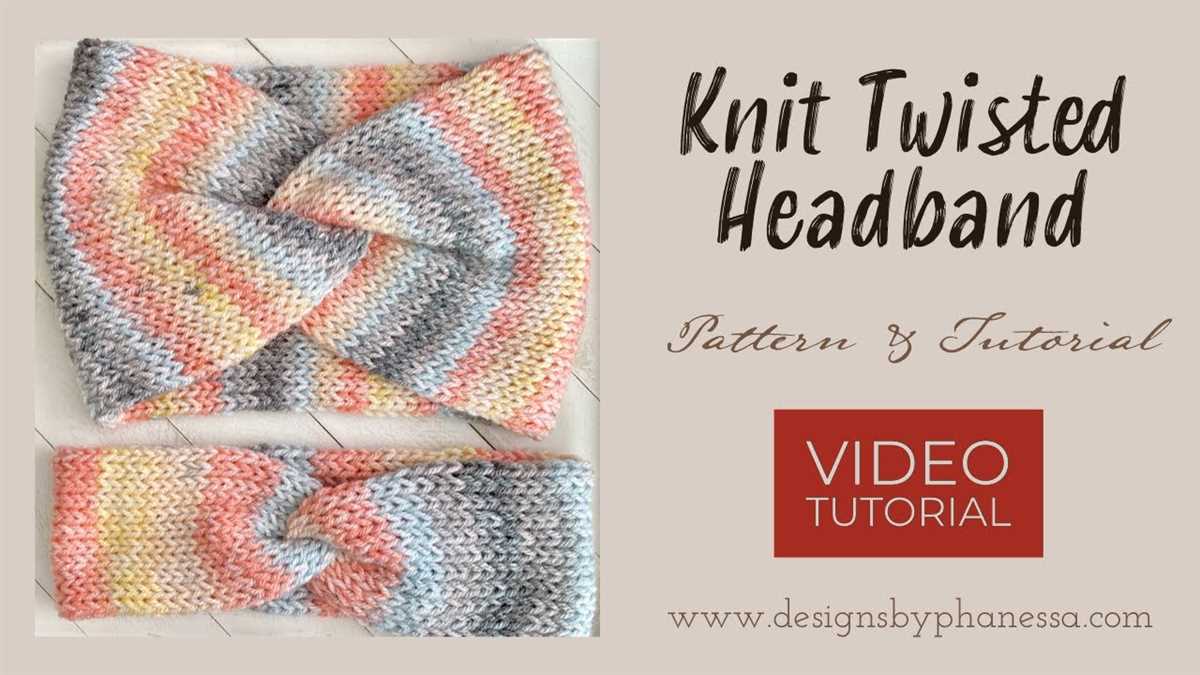 Stylish Headband Pattern - Learn How to Knit a Twist Pattern for a Trendy Look Knit headband with twist pattern