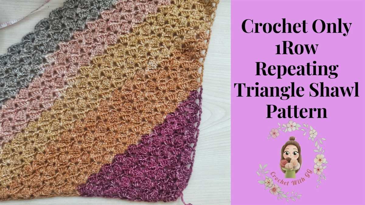 Beginner knit triangle shawl pattern