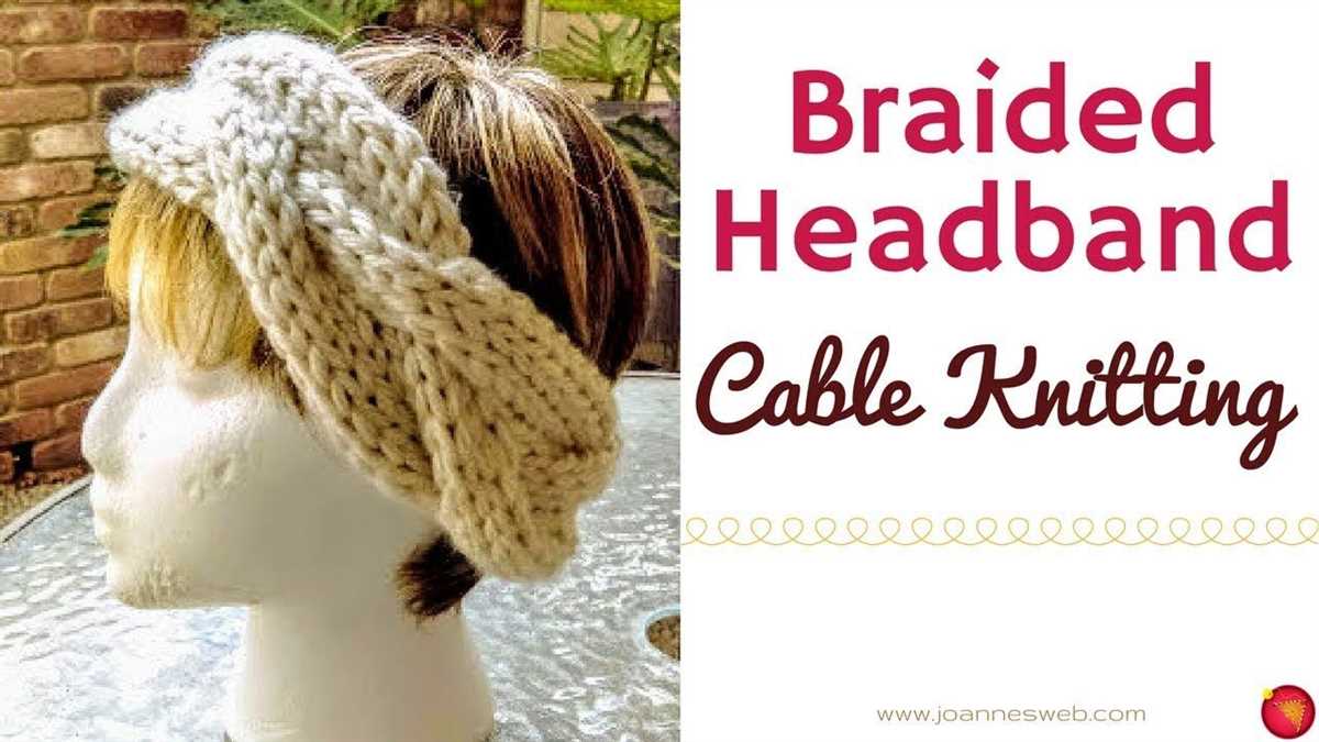Cable headband knitting pattern easy