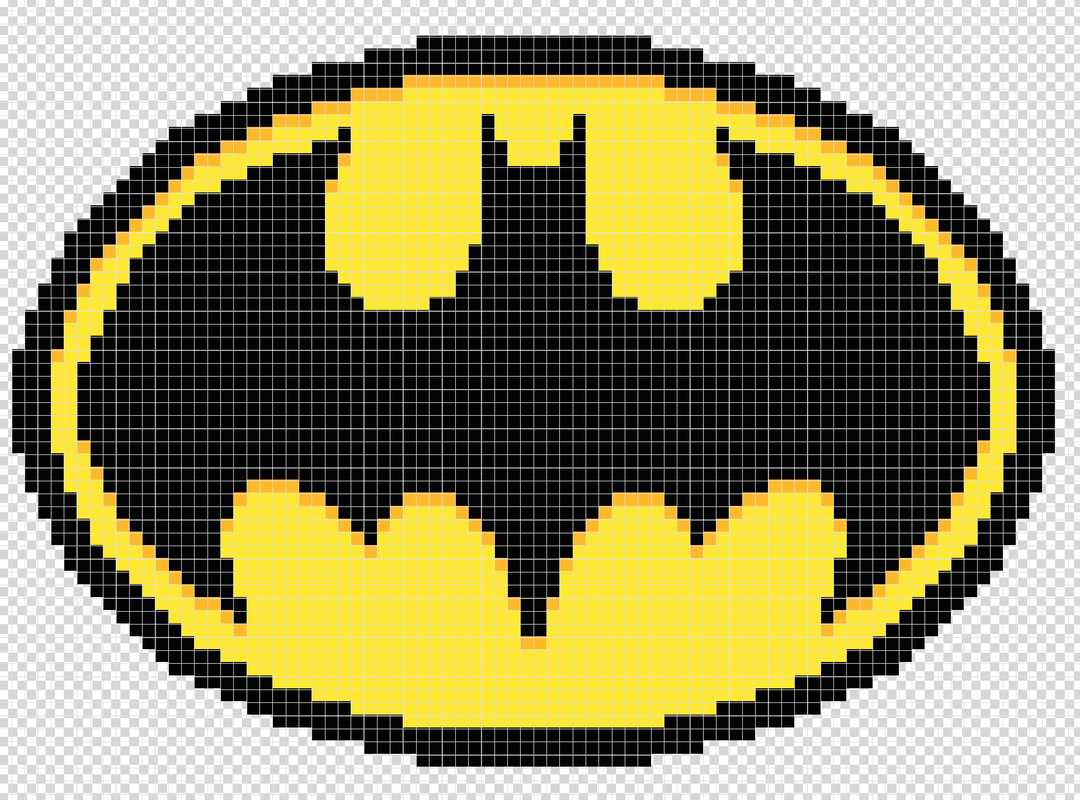 Batman logo knitting pattern
