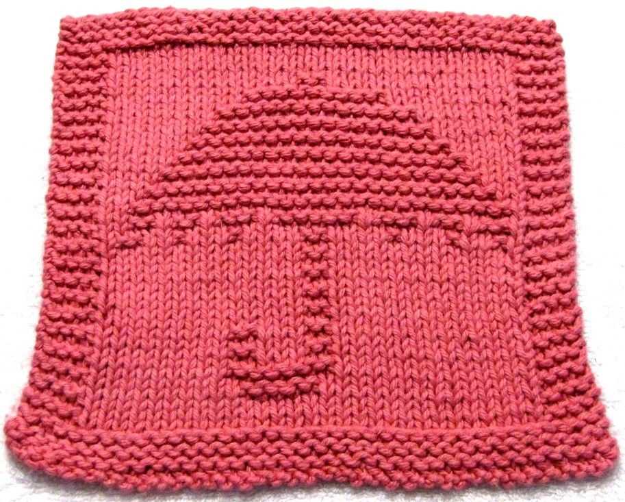 Dish cloth pattern knit