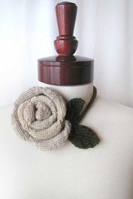 Knit rose pattern free
