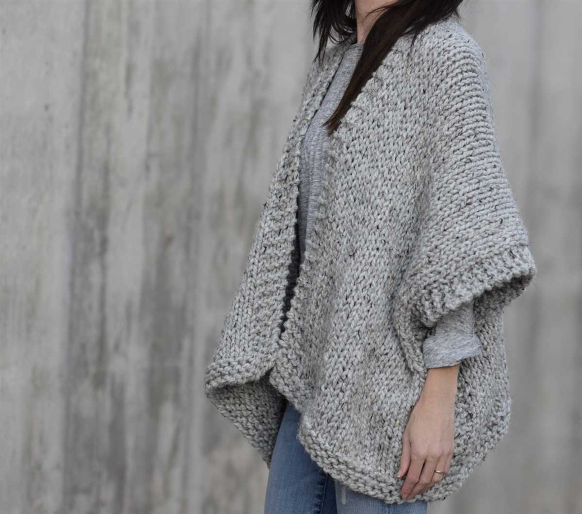 Knit kimono cardigan pattern