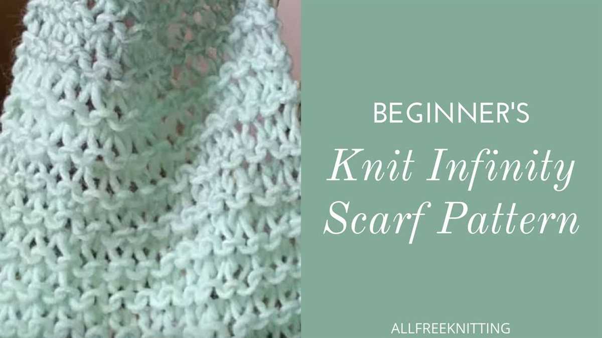 Beginner knit scarf pattern
