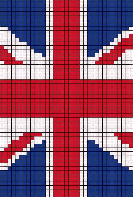 British flag knitting pattern