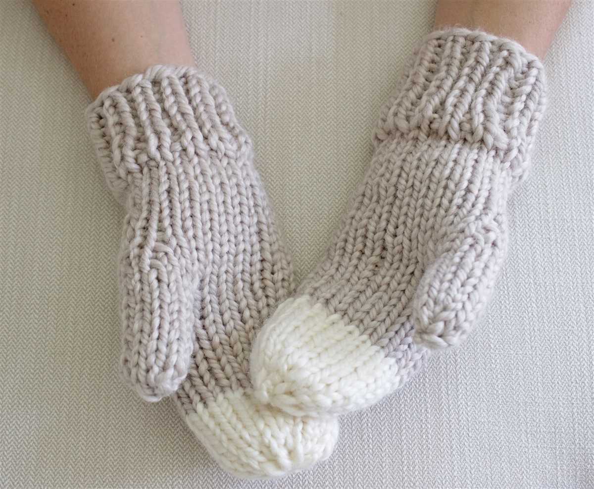 Chunky gloves knitting pattern