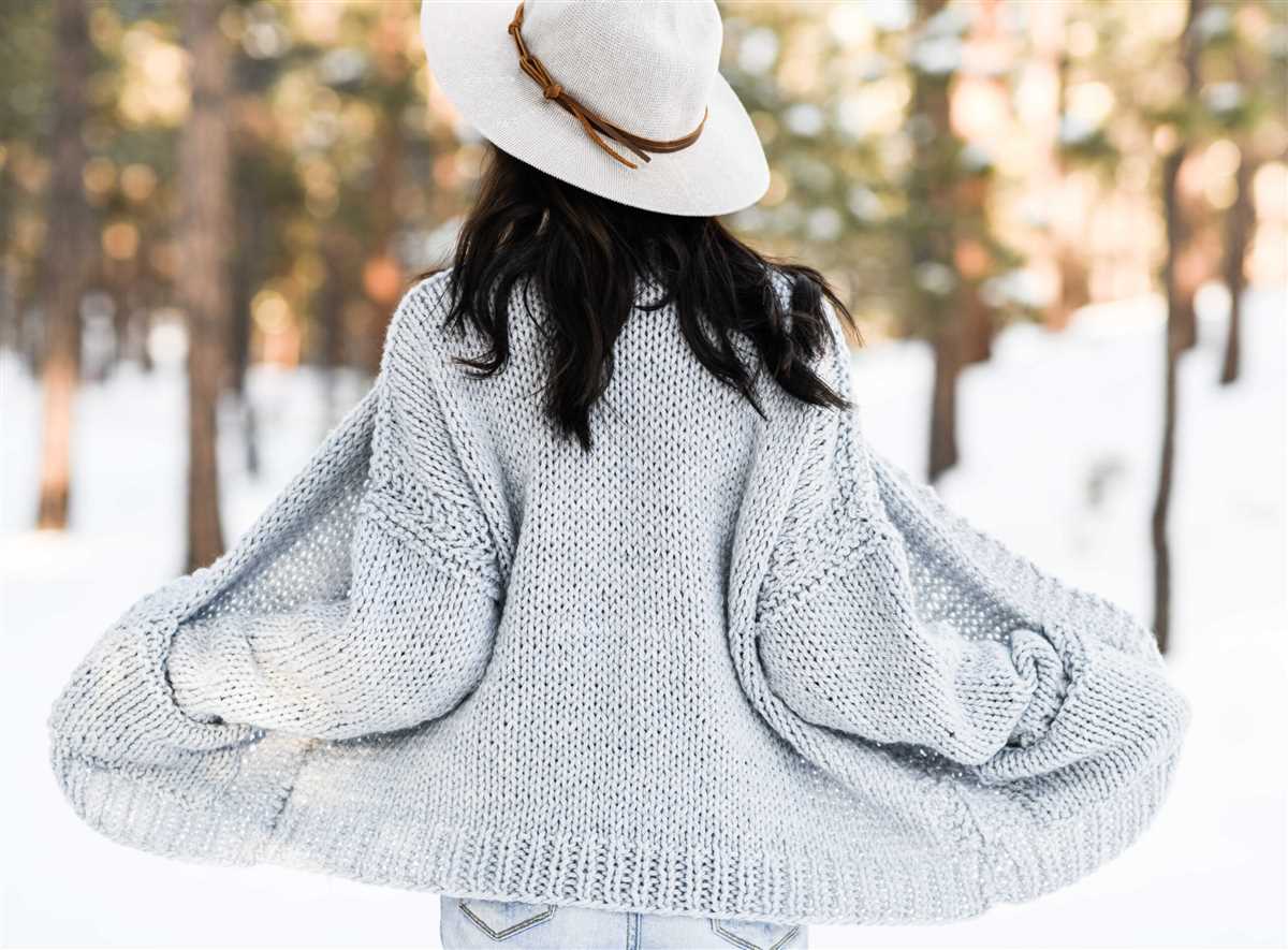 Knitted cardigan free pattern