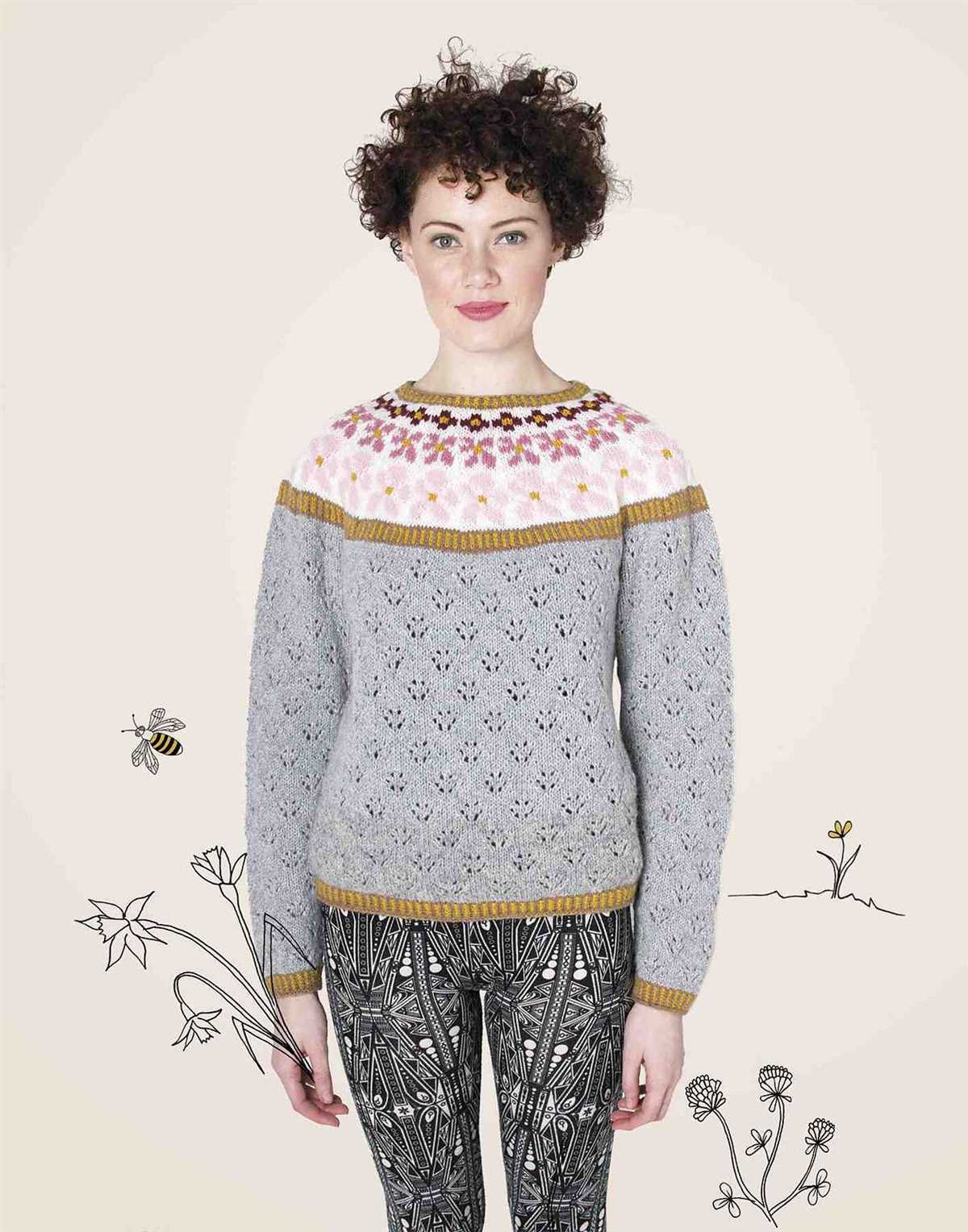 Nordic sweater knitting pattern