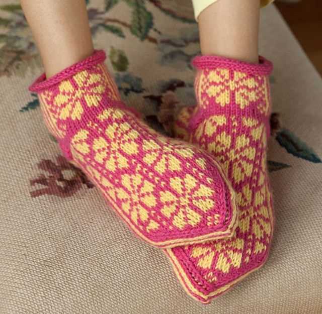 Norwegian socks knitting pattern