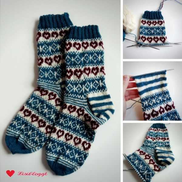 Norwegian socks knitting pattern