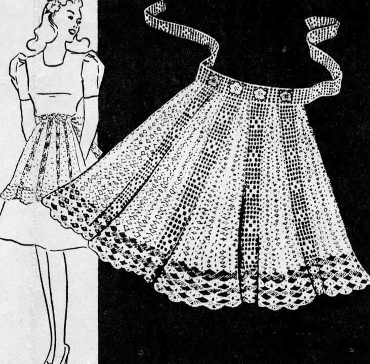 Vintage knit skirt pattern