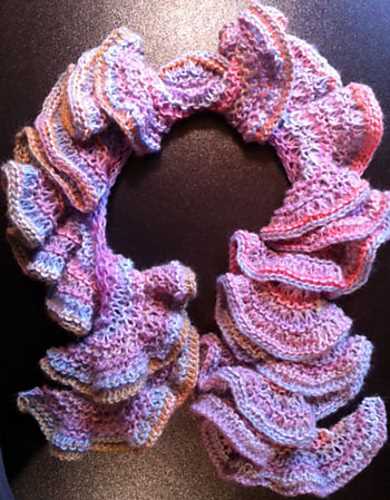 Potato chip knit scarf pattern