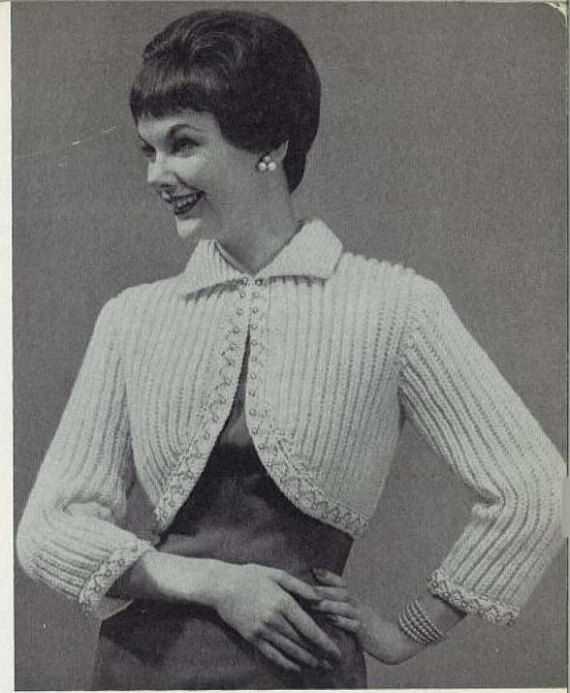 Vintage shrug knitting pattern