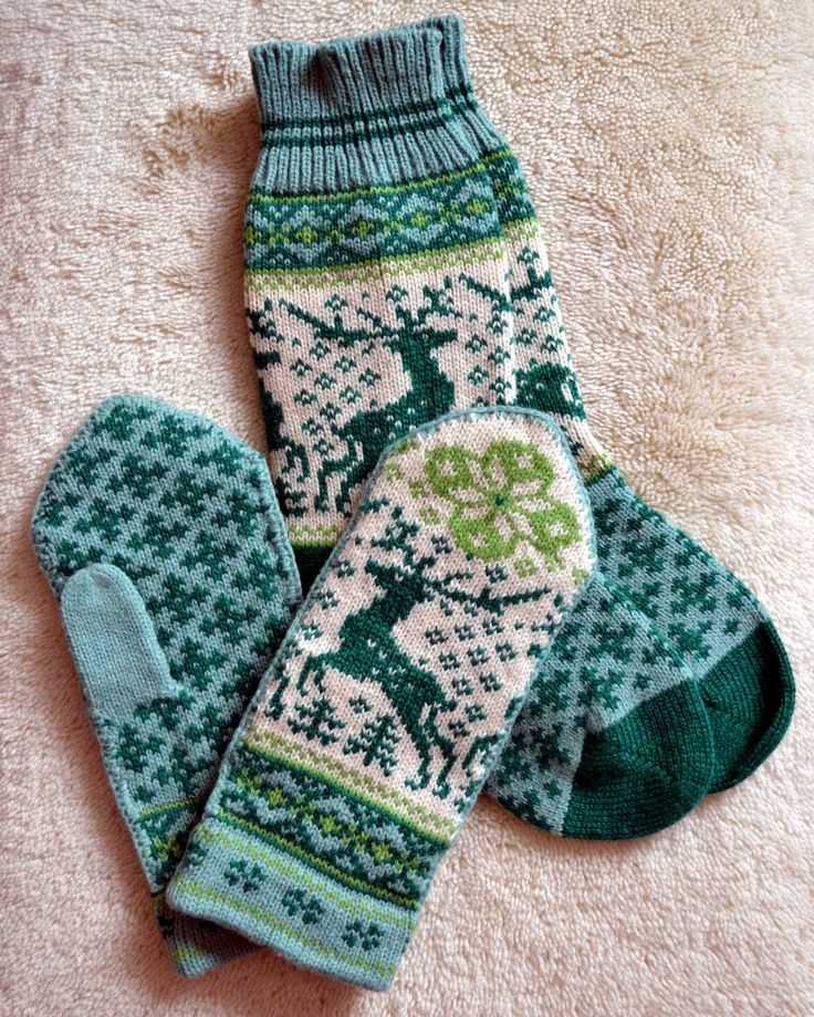 Norwegian socks knitting pattern