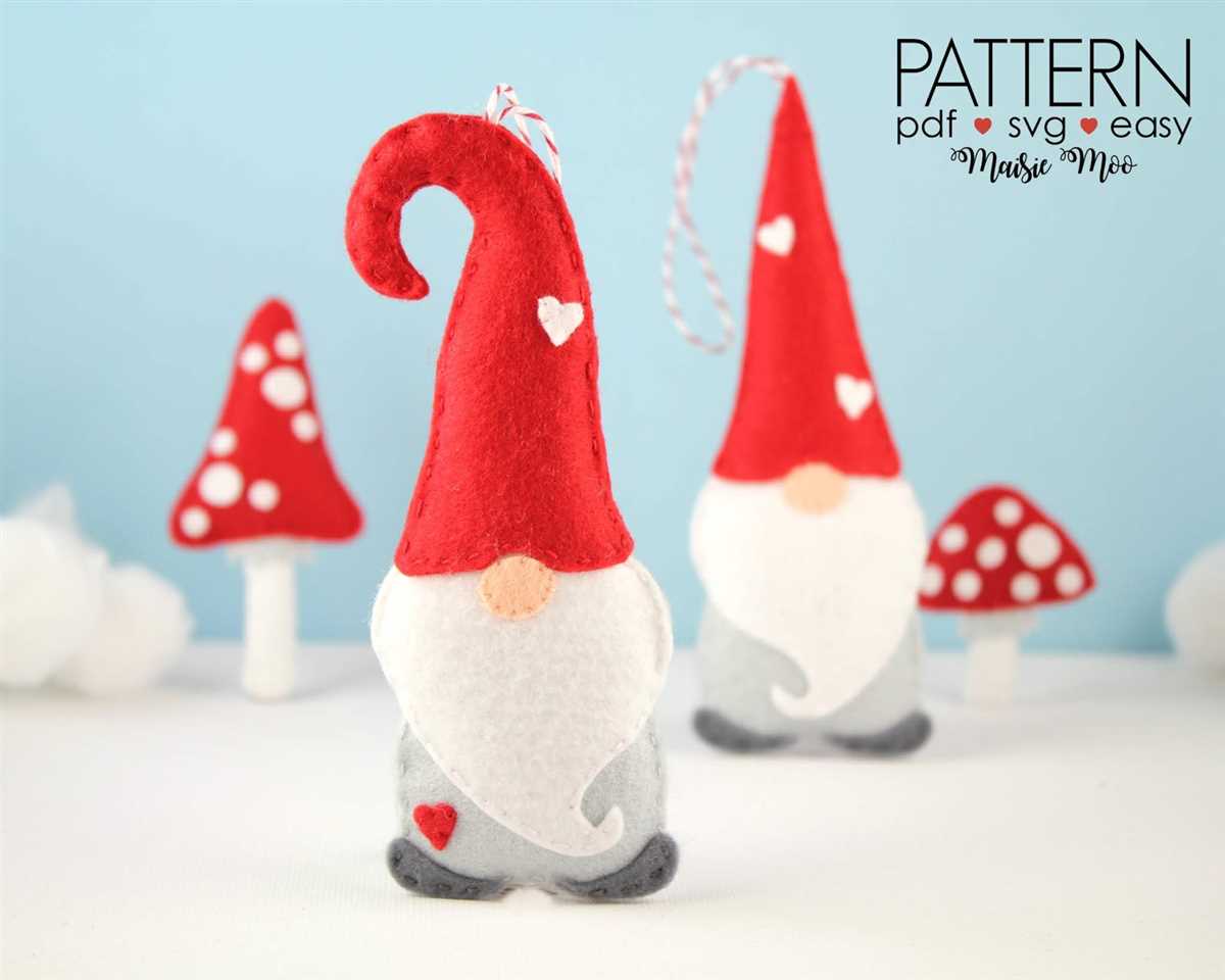 Knitted gnome ornament pattern