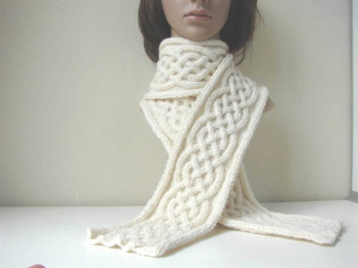 Irish scarf knitting pattern