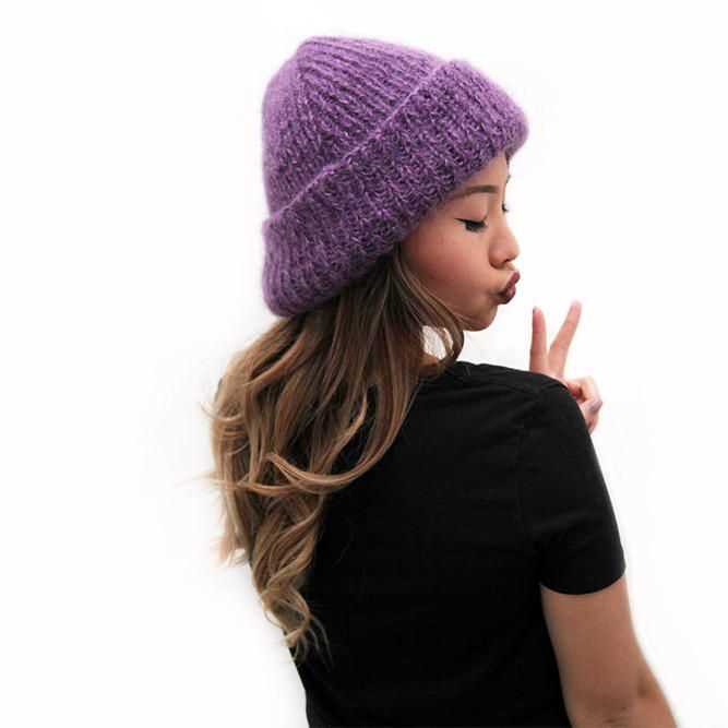Oversized beanie knitting pattern