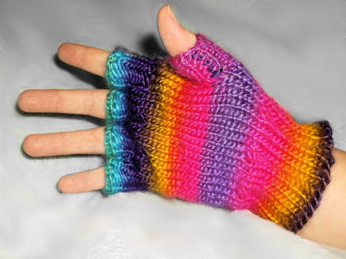 Loom knitting gloves patterns